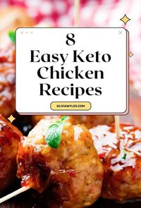 Looking for new keto meal ideas? Try these 8 quick and easy keto chicken recipes that are perfect for your low-carb lifestyle! These high-fat, low-carb chicken dishes are not only simple to prepare but also packed with flavor, making them ideal for busy weeknights. From grilled to baked, these recipes offer a variety of tasty ways to enjoy chicken while staying on track with your keto diet. With these options, you can enjoy a delicious meal without compromising your diet goals.