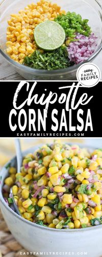 Chipotle Corn Salsa (Official Chipotle TikTok Recipe!) · Easy Family Recipes