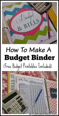 How to make a budget binder - This is a simple manageable system to get your finances organized in one place to make budgeting easier. Very easy to customize your own household budget notebook with free budget printables! How to start a budget, frugal living