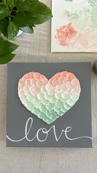 A sweet little painting for someone you love // textured acrylic on canvas available in multiple sizes // murraydesignshop