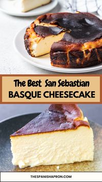 Indulge in Basque Bliss! Craving a decadent dessert? Try this easy cheesecake recipe! Our Basque cheesecake is rich, creamy, and has that perfect caramelized top. Perfect for any occasion! #cheesecake #cheesecakerecipeeasy #cake #dessertrecipeseasy #dessert