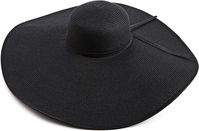 San Diego Hat Company Women's Ultrabraid X Large Brim Hat, Black, One Size at Amazon Women’s Clothing store: Sun Hats