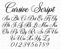 "DETAILS: Cursive font Wedding font Font monogram Cursive font for Cricut Font svg Calligraphy font Handwritten font Cursive font svg files for Cricut Perfect decoration for shirts, hats, tote bags, card making, mugs, wall art, interior prints, heat transfer vinyl, vinyl stickers and much more! This is a digital modern calligraphy script alphabet for cutting machines like Cricut, Silhouette, Sure Cuts A Lot (SCAL), and Brother Scan and Cut \"Canvas\" software, Make the Cut (MTC). All of the lett