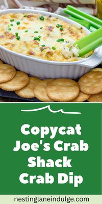 This creamy and flavorful crab dip is a perfect copycat of Joe's Crab Shack's recipe. Easy to make and always a hit at parties!