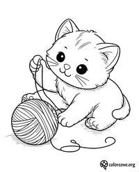 23 Free Cute Kitten Coloring Pages - The Color Cove - Free Printable Coloring Pages