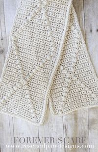 Forever Crochet Scarf - Crochet Pattern by Rescued Paw Designs