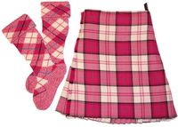 Kilt & hose (not on dancer) #menzies #pink #tartan