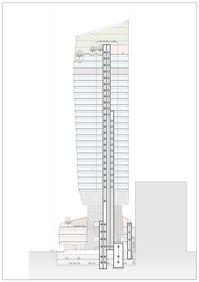 Kohn Pedersen Fox slots raised gardens into Robinson Tower in Singapore