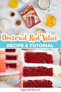 How to doctor red velvet box mix so that it's moist, delicious and tastes almost as good as homemade! Great for beginner bakers.