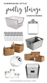 Hey, even a farmhouse deserves good organization! ~Much Love & Grit, H & N    Recently, I shared some Pantry Organization Inspiration with you all. Today, I will be sharing my favorite Farmhouse Style Pantry Storage. I will be sharing some of my favorite jars as well as bins and baskets! Disclosure: This post may contain affiliate links, which means we may receive a commission if you click a ... Read More about Farmhouse Style Pantry Storage