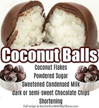 Chocolate Coconut Balls are one of our favorite no-bake holiday treats. A sweet, moist, coconut center, covered in a chocolate coating with only 5-ingredients! These are so Easy to make and always a huge hit with everyone.