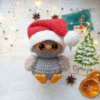 Amigurumi Christmas owl