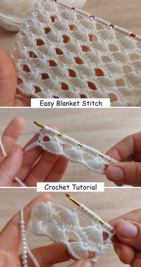 Easy Crochet Blanket Stitch Patterns For Beginners | Crochet stitches for blankets, Easy crochet blanket, Crochet blanket stitch pattern