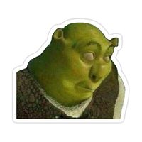 Shrek Meme Sticker Sticker by kha02 #StickerCollection