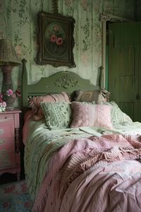 Discover the perfect balance of serenity and energy with our stunning pink and green bedroom decor ideas. Whether it's soft pastel walls or vibrant wallpaper, we've got you covered to create a cozy yet stylish atmosphere in your room. From elegant green and pink bedroom aesthetics to bolder color combinations, find inspiration for creating a space that reflects your personality. Ideal for women seeking a chic and modern refuge, our collection of green and pink bedroom designs will help you trans