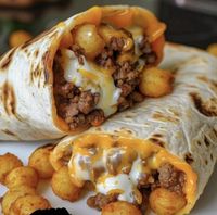 Cheesy Potato Burritos Recipe