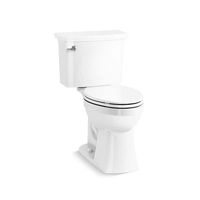 KOHLER Elmbrook Revolution 360 Complete Solution 2-piece 1.28 GPF Single Flush Elongated Toilet in White (Seat Included) 33201-0 - The Home Depot