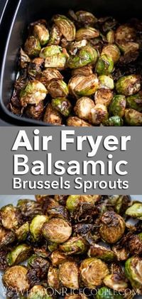 Air Fryer Brussels Sprouts Recipe @whiteonrice