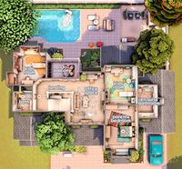 plummysims | elfathiera | Big Suburban Family Home: floor plan 🌿 I know I could do better floor plan so there's no huge hallway space but I liked how spacious each … | Instagram