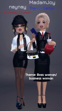 Dti outfit idea for the themes: bussiness woman, boss woman.