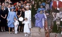 Queen running after young Prince William at royal wedding goes viral