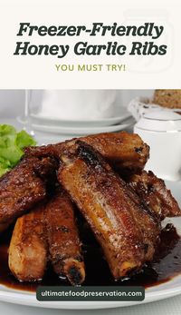 This Freezer-Friendly Greatest-of-all-Time Honey Garlic Ribs earns its name from its oustanding mix of flavors in one delightful dish. It's also versatile,so you can adjust and be creative with the ingredients to your looking. As an added bonus, you can make it ahead in batches so you can enjoy it for the entire week without having to make it from scratch. | Discover more freezing recipes at ultimatefoodpreservation.com