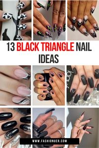 Get ready to make a bold statement with these 13 black triangle nail ideas that will leave you saying wow! Perfect for a chic and edgy look, these designs blend sleek black triangles with creative patterns and finishes. Ideal for anyone looking to add a touch of modern sophistication to their nail game this season. #BlackNails #TriangleNailArt #NailDesigns #ChicNails #FallNails