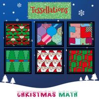 Christmas math: holiday tessellations by Pick Up and Go Resources