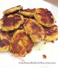 one handed cooks: baby & toddler food: salmon potato patties