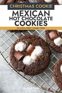 Sink your teeth into these warm and chewy Mexican Hot Chocolate Cookies for the ultimate winter treat. These cookies are ooey-gooey goodness in every bite, combing the warming flavors of Mexican Hot Chocolate and brownie-like cookies that feature bits of marshmallow and chocolate chunks. These cookies are some that your whole family will love, and they’re perfect for gifting to others to spread the joy!