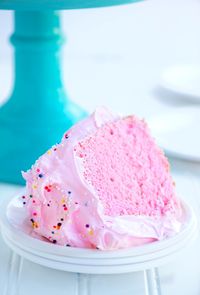 Perfectly Pink Angel Food Cake | Sweetapolita