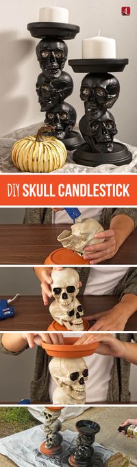 DIY Skull Candle Holder - American Lifestyle Magazine