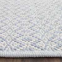 Handmade Cotton Rug, Ivory / Light Blue – Joanna Home