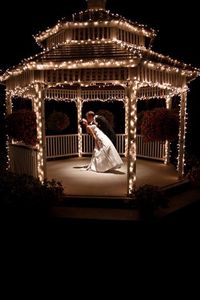 Beautiful. I definitely want one somewhere on the premises of my wedding. So many great memories have happened in a #gazebo.