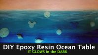 DIY Ocean Table that GLOWS in the Dark