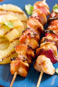 grilled Hawaiian Chicken recipe combines pineapple, ginger, sesame and a hint of garlic