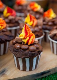 Campfire cupcakes