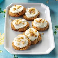 Frosted Carrot Cake Cookies