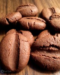 Follow my blog with Bloglovin Are you craving chocolate and coffee together? Well i am, and these cute little coffee bean biscuits are my craving enders , or are they . The combination of melted ch…