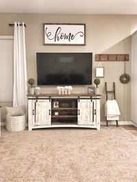 Farmhouse tv stand decor #tvstanddesign