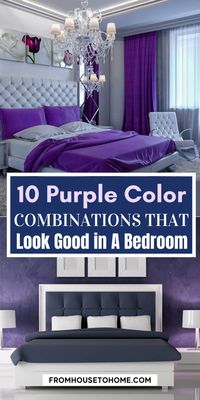 Make your bedroom look stunning with these 10 awesome purple color combinations! From soft and subtle shades to bold and bright hues, there’s a look for everyone.