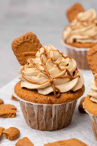 Biscoff Cupcakes with Biscoff buttercream.