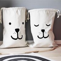 The cutest storage bags ever! Perfect for laundry, toys, sports equipment Canvas…