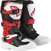 EURO Size: 40.5 Gender: Boys Color: White/Black/Bright Red Size: 7 Market Color: White/Black/Bright Red Primary Color: Black Size Segment: Youth Tech 3S. Technical, high-performance motocross / off-road boot for entry-level youth riders. Brand new design for impressive performance, comfort and safety at an astonishing .. KEY FEATURES. Specifically designed for up-and-coming youth riders with smaller feet.. Advanced closure system inspired by the Tech 10. Features strong techno-polymer buckles fo