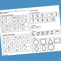 Pre-K Assessment Forms - PreKinders