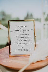 "This In Loving Memory Wedding Sign Template is the perfect way to remember those who cannot be with you at your wedding. Burn a candle next to this sign or add to a memorial table along with photos of loved ones for a unique touch on your special day. All text, fonts, font colors, font sizes, and background colors are completely editable to fit your needs and preferences. Note: This is an EDITABLE TEMPLATE. No physical product will be shipped to you. 🧡 MATCHING ITEMS: https://etsy.me/3E9tMvO ?