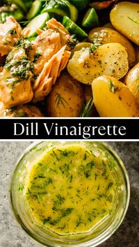 It’s no secret that we love salads around here and one of the most important aspects of a salad is the dressing. We’re firm believers that a good salad deserves a homemade dressing—not matter how simple the dressing is. This Dill Vinaigrette is a great example of a simple vinaigrette that adds loads of fresh flavor with hardly any work.