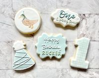 Decorated cookie dozen. Freshly made to order and decorated with royal icing. Individually packaged to maintain freshness and protect during shipping.  Ingredients: butter, eggs,sugar,flour,baking powder, meringue powder, coloring according to design. Please contact our shop with any questions.