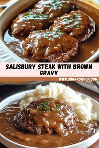 This Easy Salisbury Steak recipe is perfect for lunch! Simple to make and packed with delicious, classic flavors everyone will love.