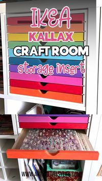 Learn how to use the Stamp N Storage Kallax drawer insert to organize your stencils beautifully and efficiently. storage solution, plastic storage sleeves, intricate stencils, organizing principles